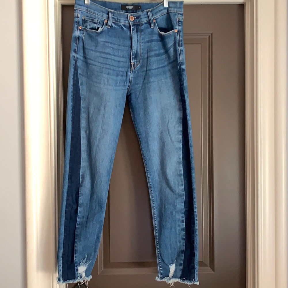Hudson Distressed Cropped Jeans